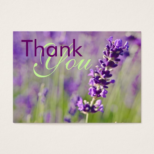 Cartes De Visite Lavendar ・ Merci Profilecard (Devant)