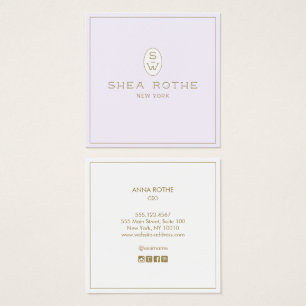 Cartes De Visite Lavender Beauty Salon