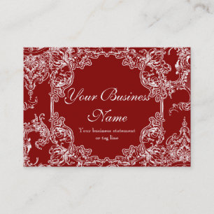 Cartes de visite - le baroque floral de remous de