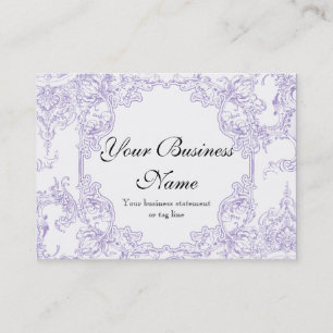 Cartes de visite - le baroque floral de remous de