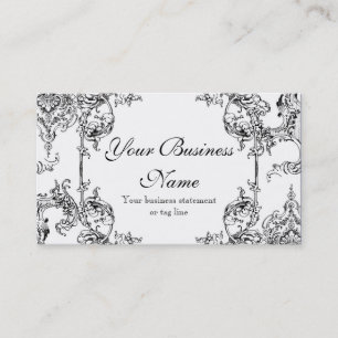 Cartes de visite - le baroque floral de remous de