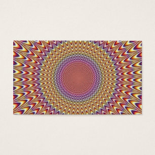 Cartes De Visite Le cercle d'illusion optique augmentent
