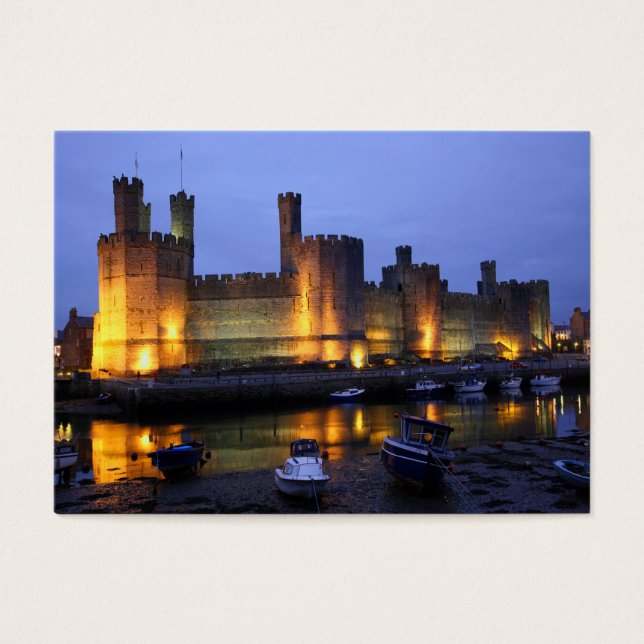 Cartes De Visite Le château de Caernarfon (Devant)