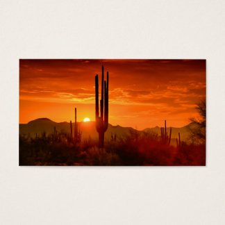 Cartes De Visite Le ciel du sud-ouest d'or