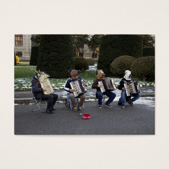 Cartes De Visite Le concert d'animaux (Devant)