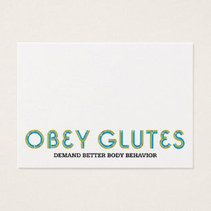 Cartes De Visite Le DESSUS obéissent Glutes