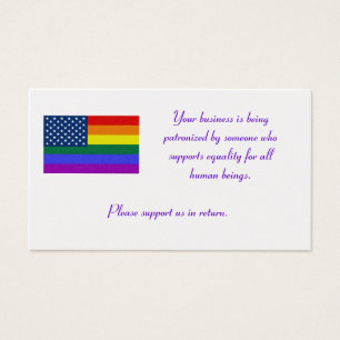 Cartes De Visite Le drapeau de LGBT, vos affaires est patronné par