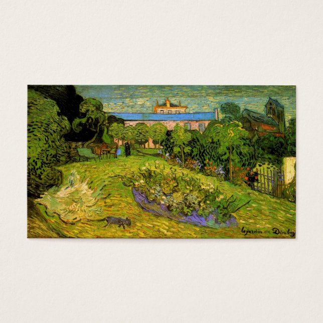 Cartes De Visite Le jardin de Daubigny par Vincent van Gogh (Devant)
