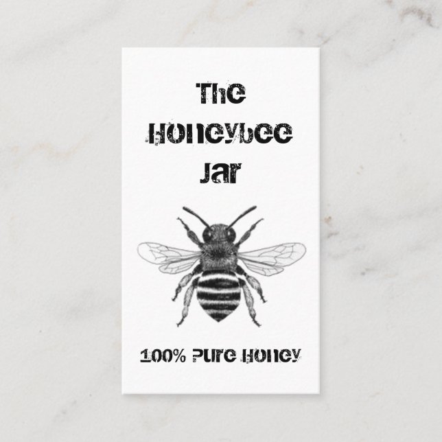Cartes de visite - Le pot d'abeille à miel (Devant)