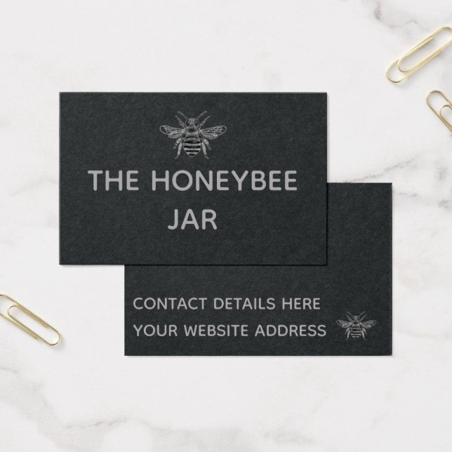 Cartes de visite - Le pot de l'abeille à miel (Bureau)