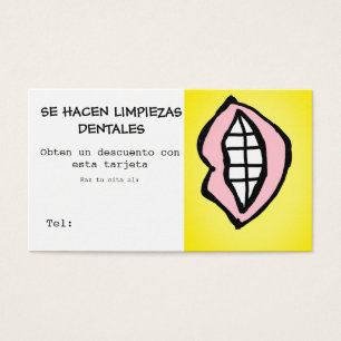 Cartes De Visite Le Se hacen des dentales de limpiezas (dentaires)