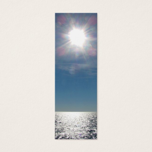 Cartes De Visite Le soleil au-dessus de l'océan (Devant)