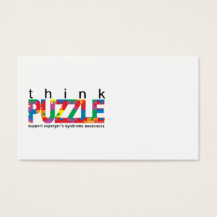 Cartes De Visite Le syndrome d'Asperger pensent le PUZZLE
