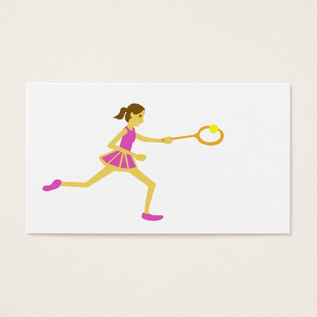 Cartes De Visite Le tennis féminin (Devant)