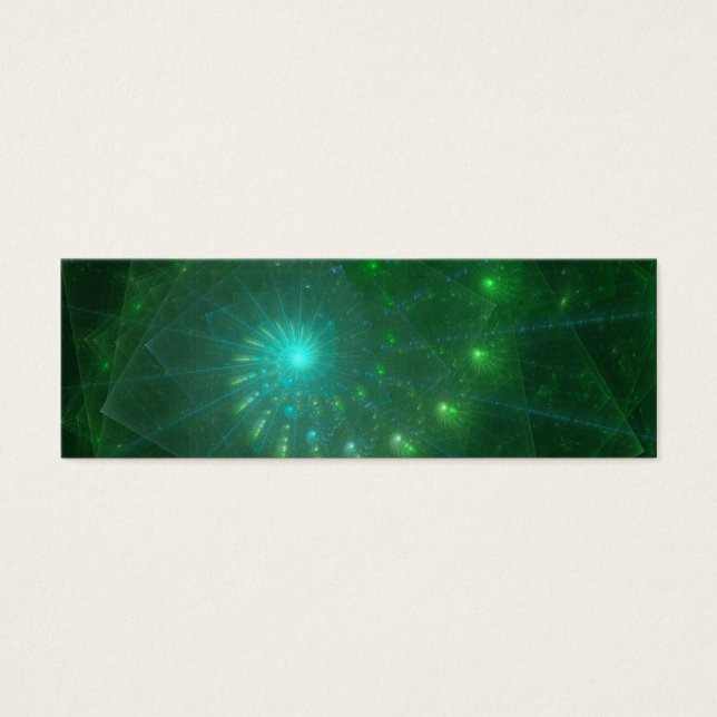 Cartes De Visite "Le ver vert Carré" Fractal Art (Devant)