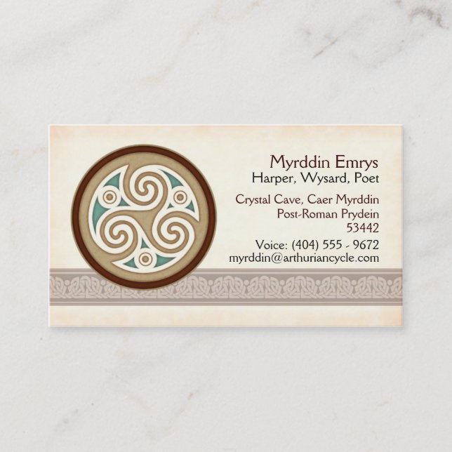 Cartes de visite légers de Triskele (Devant)