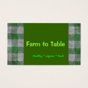 Cartes De Visite Légumes frais