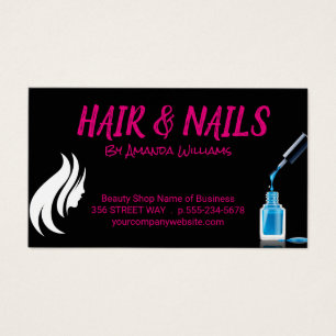 Cartes De Visite Les cheveux et ongles des femmes polonais
