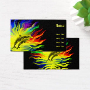 Cartes De Visite Les dauphins sous le soleil