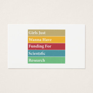 Cartes De Visite Les Filles Voulaient Juste Avoir Un Financement Po