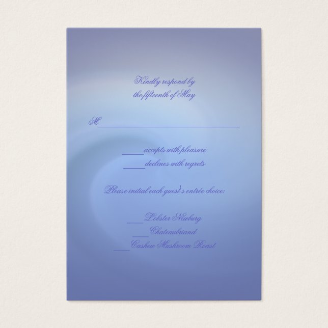 Cartes De Visite Les océans de l'amour Mariage (Devant)