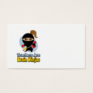 Cartes De Visite Les professeurs sont cerveau Ninjas