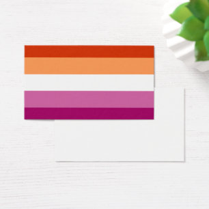 Cartes De Visite Lesbian Pride Flag LGBTQ