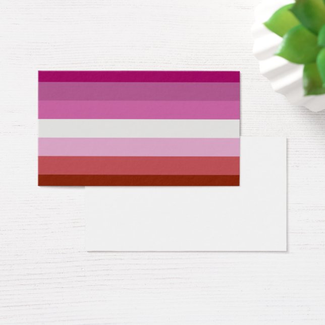 Cartes De Visite Lesbian Pride Flag LGBTQ (Bureau)