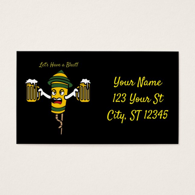 Cartes De Visite Let's Have a Blast Thunder Cove (Devant)