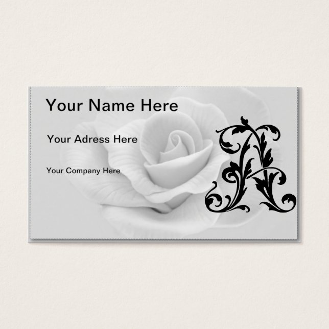 Cartes De Visite Lettre feuille A (Devant)