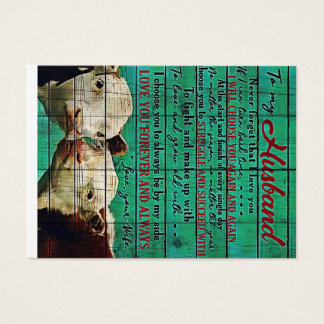 Cartes De Visite Lettre mon mari cadeau | Lettre Pour Lui |