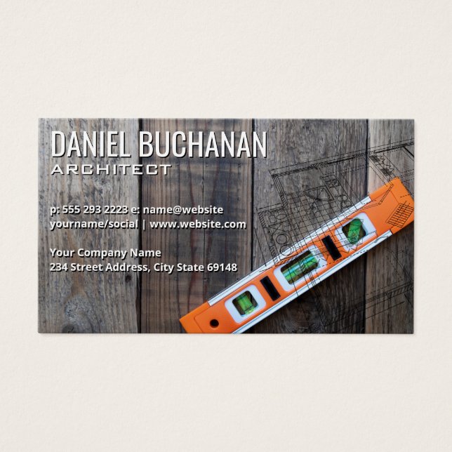 Cartes De Visite Leveler | Plan directeur (Devant)