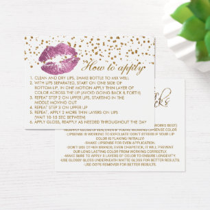 Cartes De Visite Lèvres tellement roses de parties scintillantes