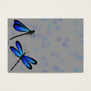 Cartes De Visite libellules bleues