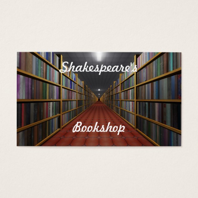 Cartes De Visite Librairie de Shakespeare (Devant)