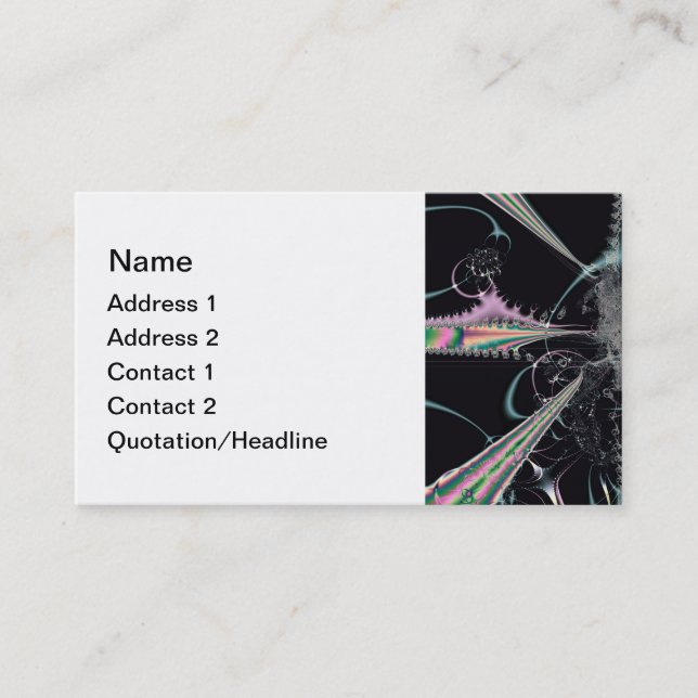 Cartes de visite Lights (Devant)