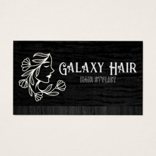 Cartes De Visite Ligne féminine Art   Logo de beauté pour les femme