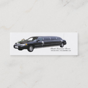 Cartes de visite limousine noire Limo