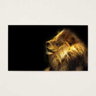 Cartes De Visite Lion de fractale