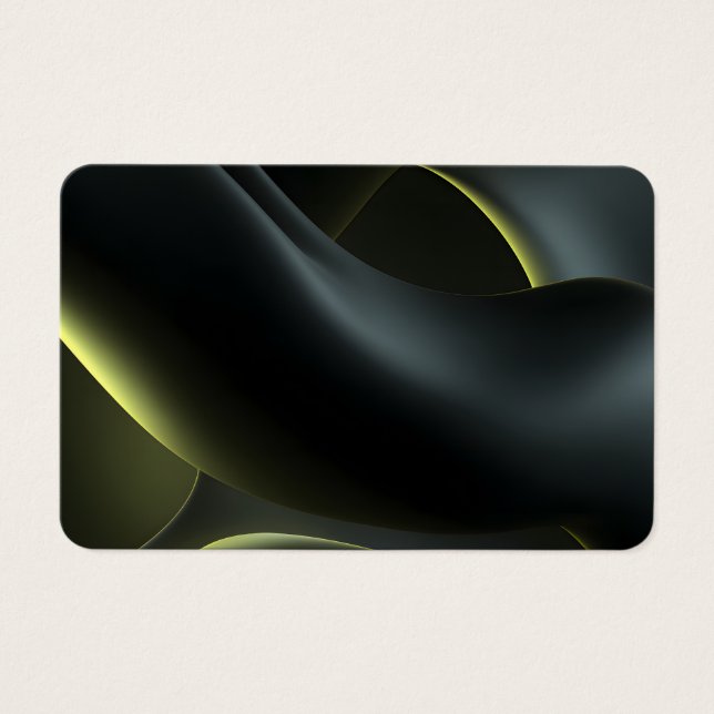 Cartes De Visite Liquid Chrome Abstract: Dark Iridescence (Devant)