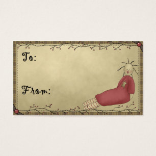Cartes De Visite Little Prim Doll - Tags cadeaux de vacances