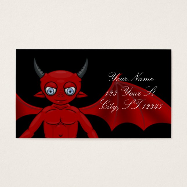 Cartes De Visite Little Red Devil Thunder_Cove (Devant)