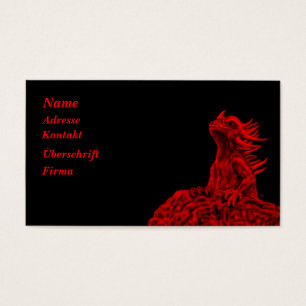 Cartes De Visite Little Red Dragon