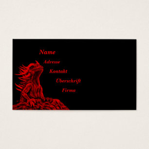Cartes De Visite Little red Dragon