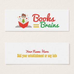 Cartes De Visite Livres Signet Equal Brains
