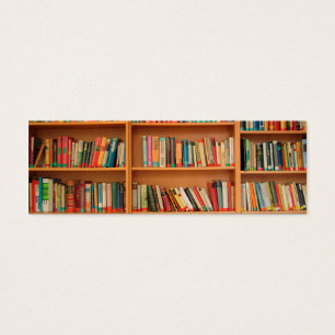 Cartes De Visite Livres sur Arrière - plan de bibliothèque