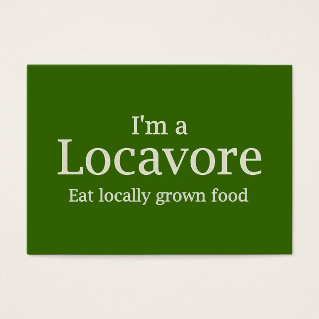 Cartes De Visite Locavore ~ ATC (Devant)