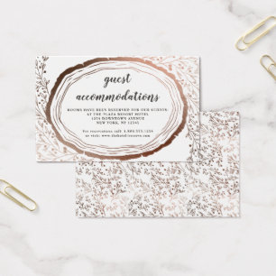 Cartes De Visite Logements en bois rustique en tranches Insertion C