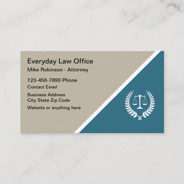 Cartes de visite Logo de Cabinet d'Avocat (Devant)