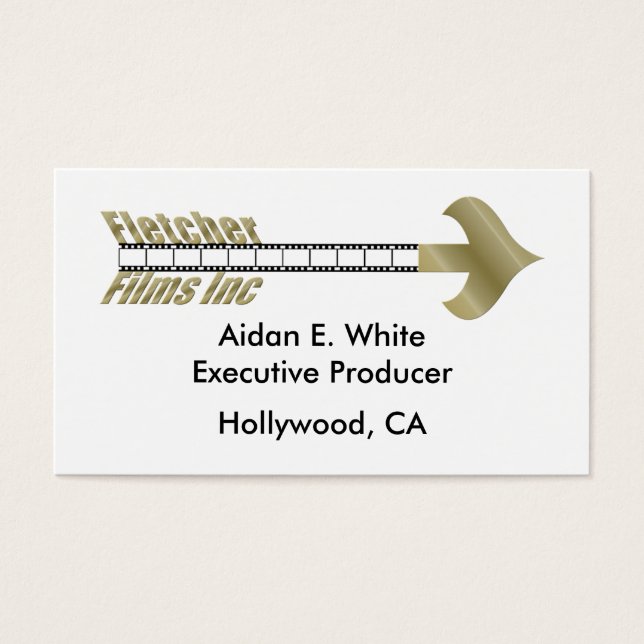 Cartes De Visite Logo de KRW Fletcher Films (Devant)
